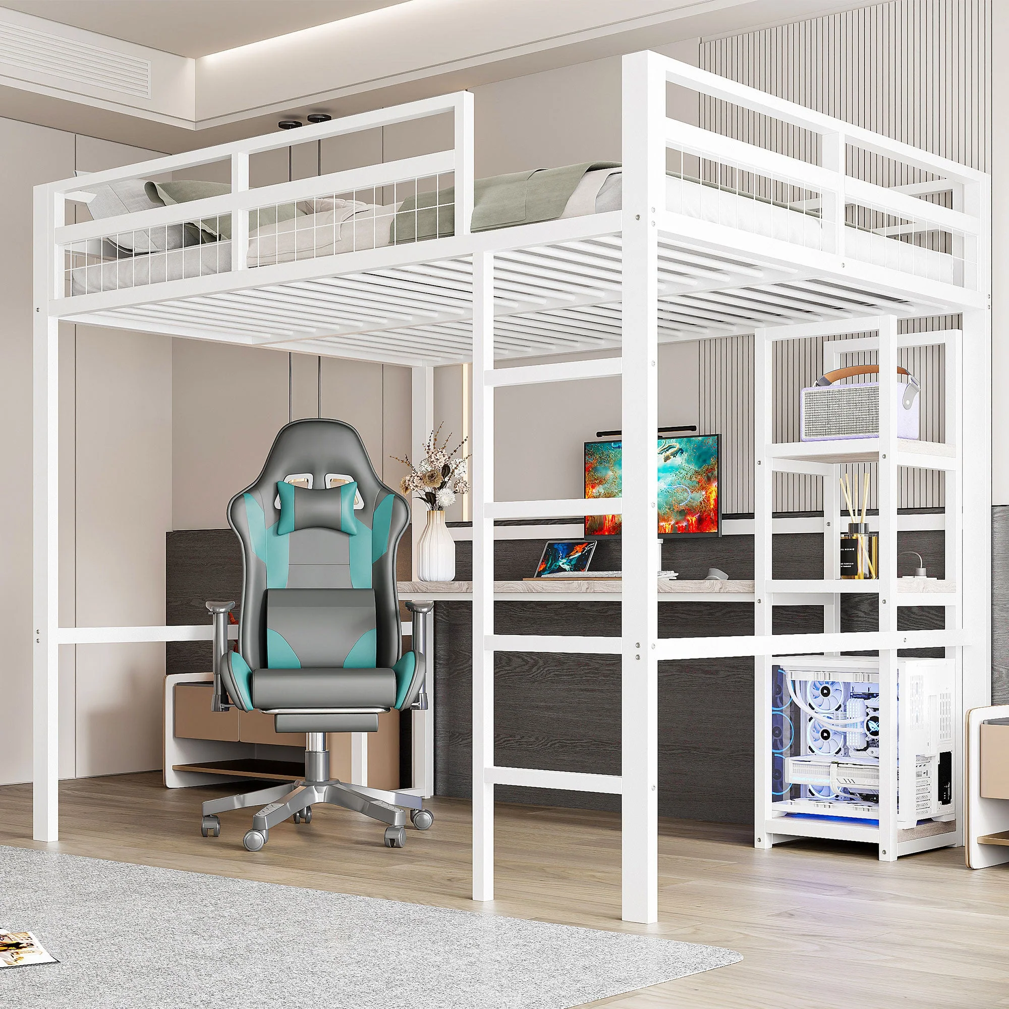 Single pink bed with storage - Image 10
