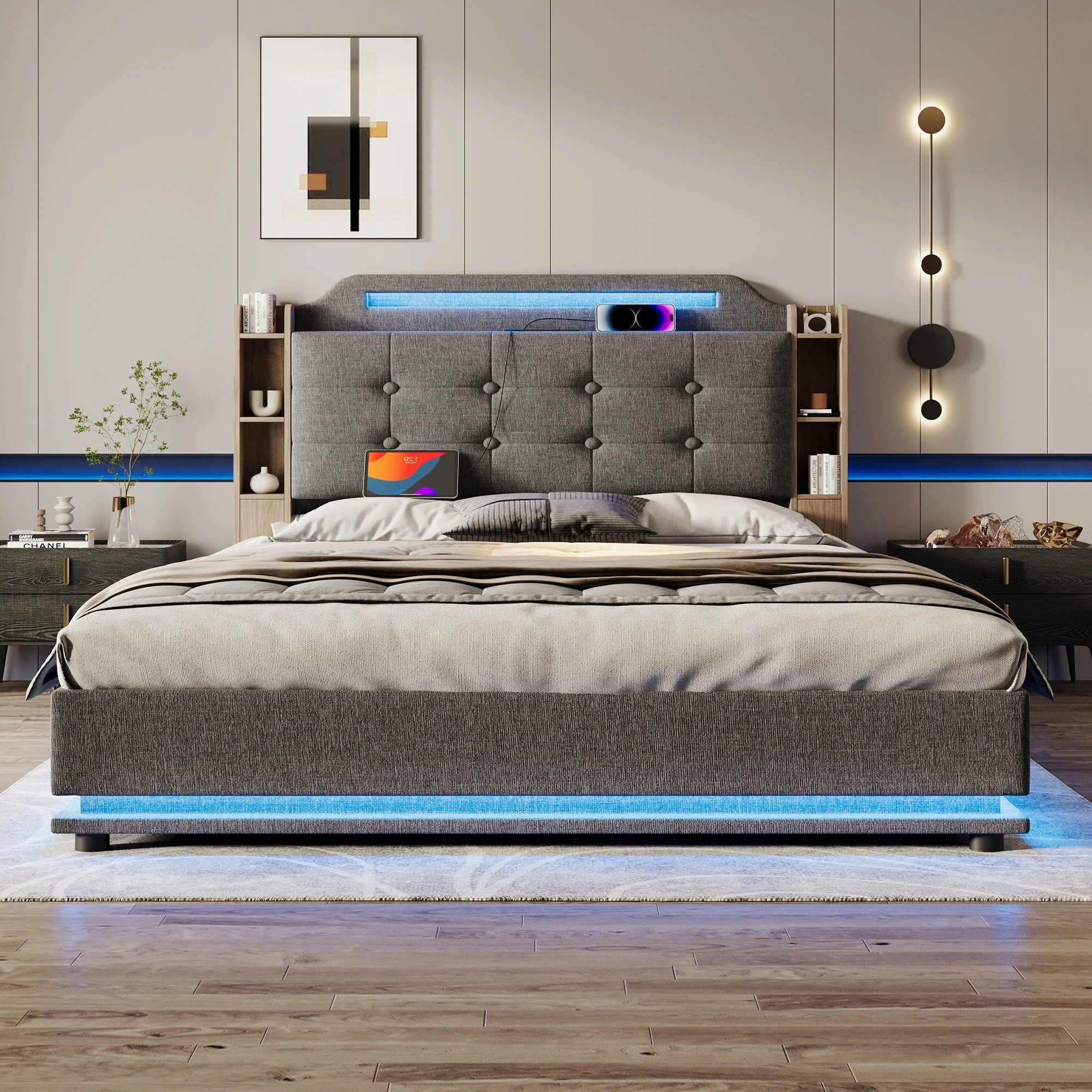 Single pink bed with storage - Image 70