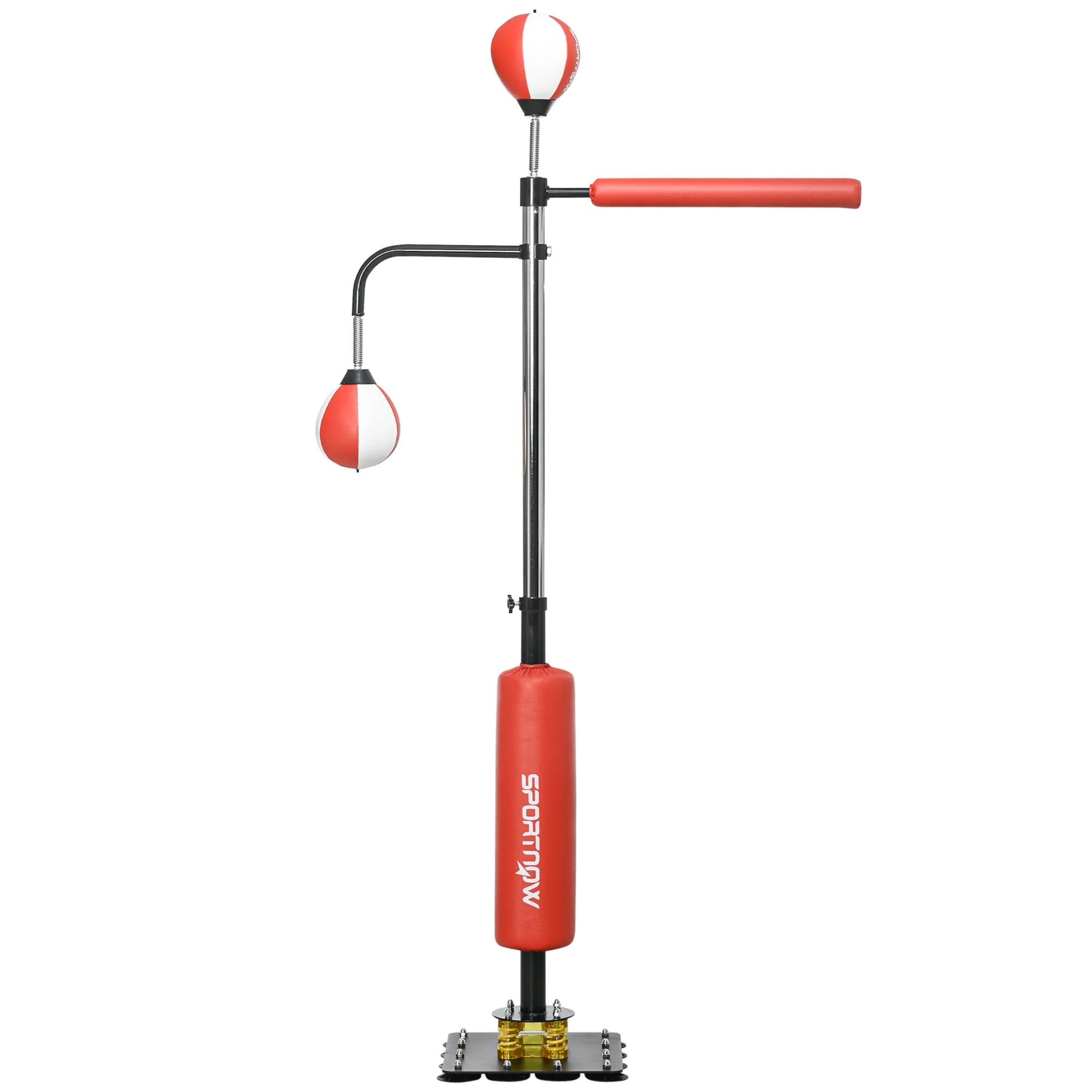 Standing Box, Punching Bag, Adjustable, 2 Speed Balls, Reflex Bar - Image 2