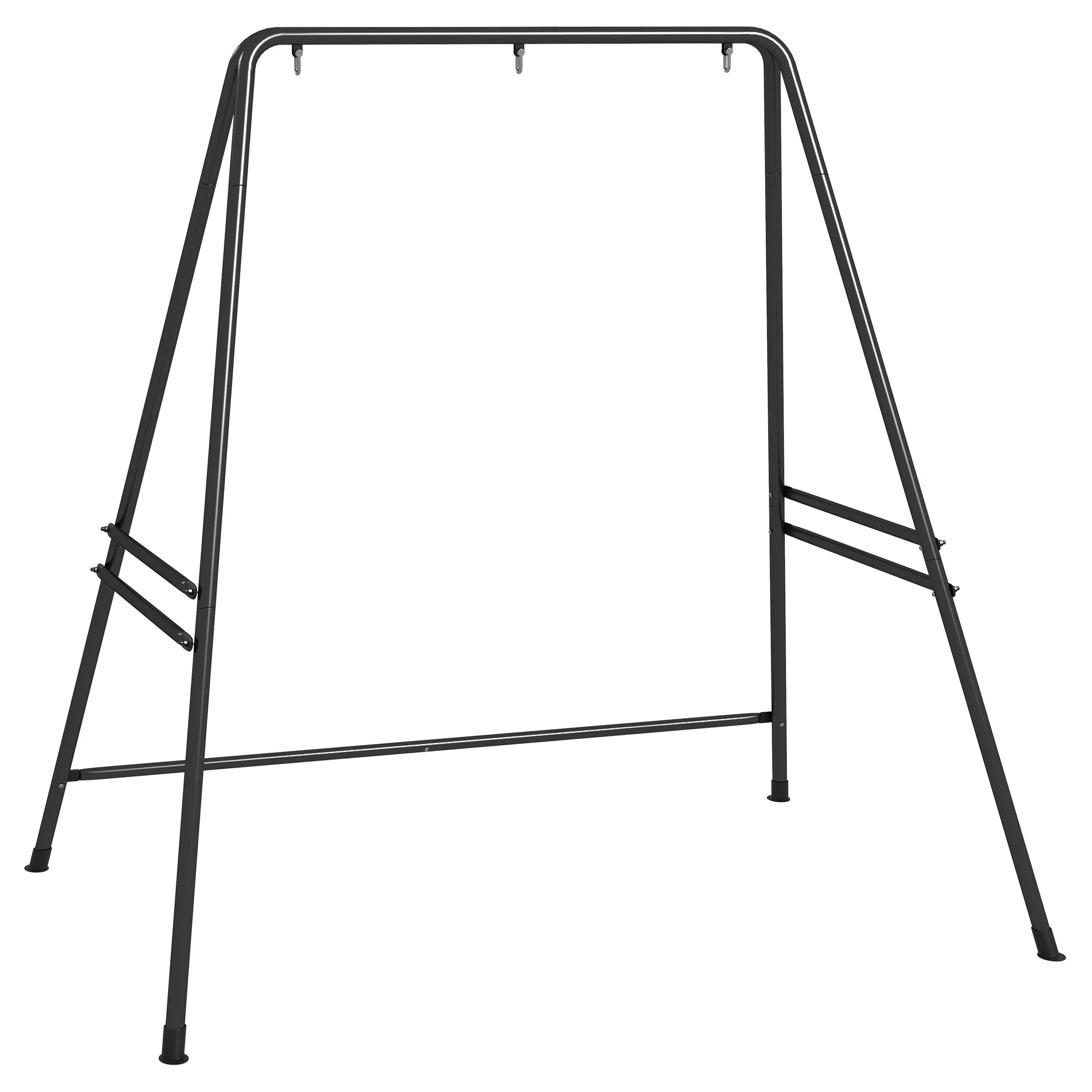 Steel Hanging Chair Frame 178x180cm, 150kg Capacity, Indoor/Outdoor Stand, Black - Image 2