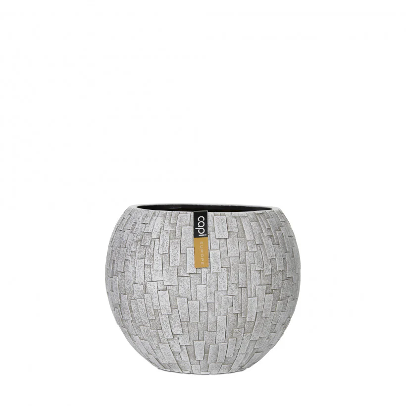 Stone Ball Planter Ivory 17cm Dia