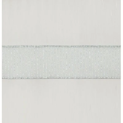 Stripe Pattern Silver Ribbon