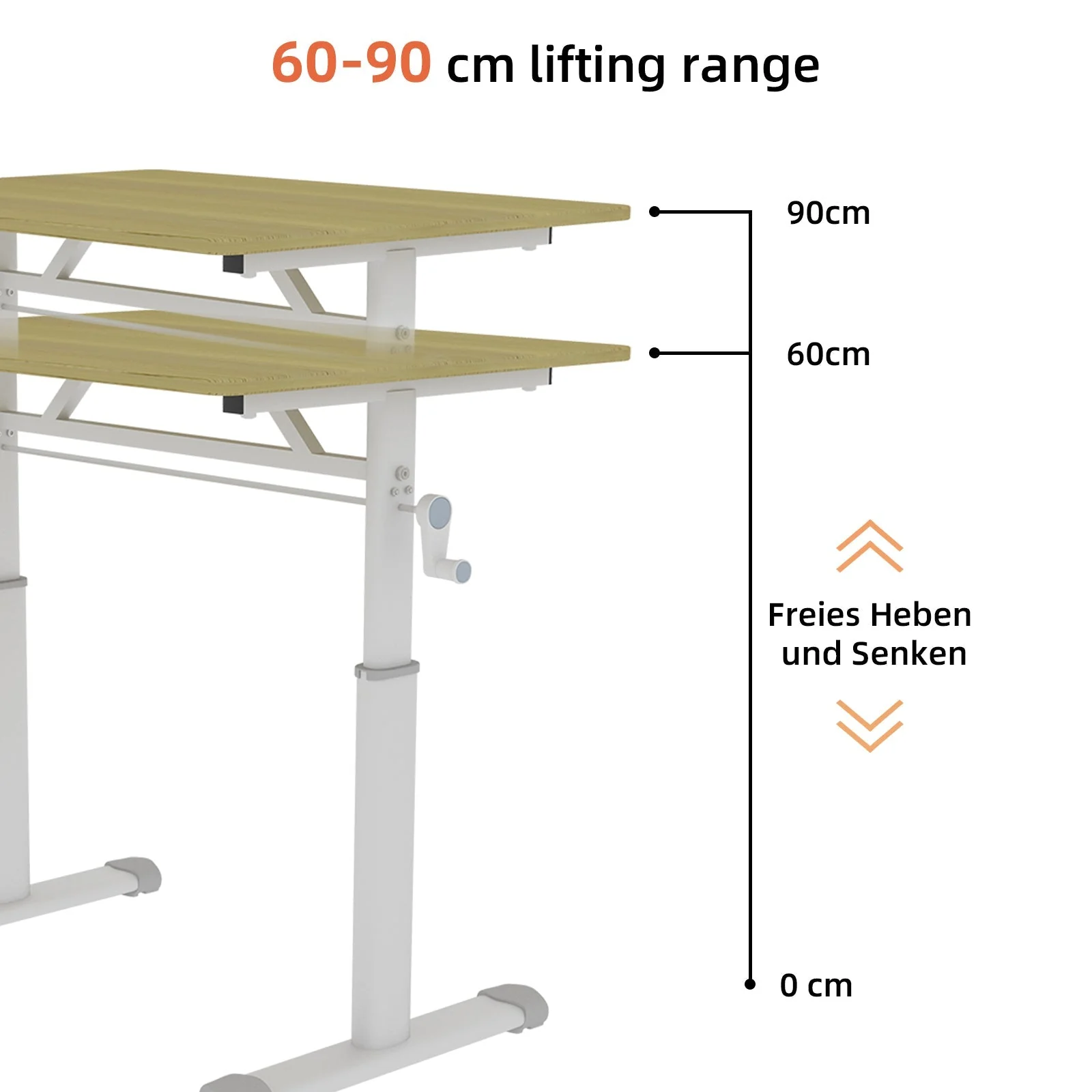 Study Desk Adjustable Height Multi-Purpose Compact - Image 4