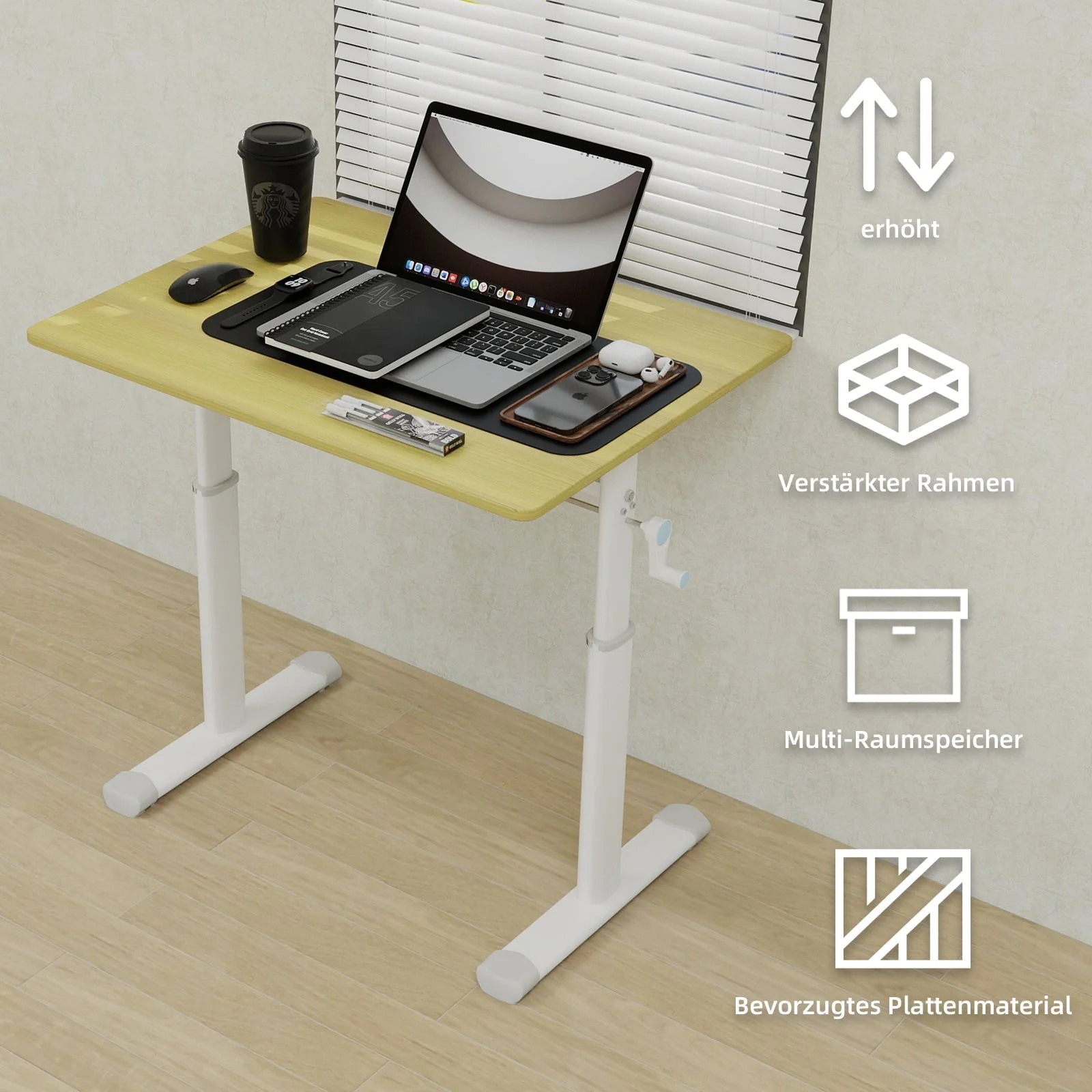 Study Desk Adjustable Height Multi-Purpose Compact - Image 5