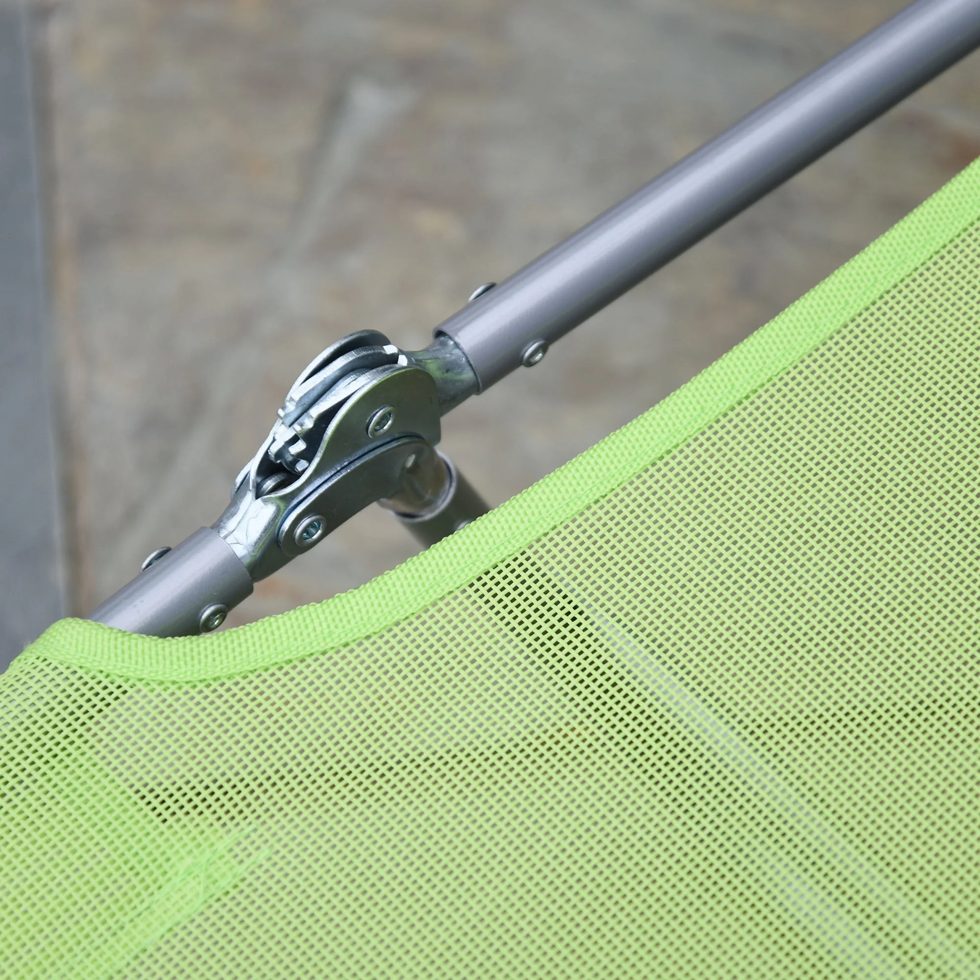 Sun Lounger, Foldable Two-legged for Garden & Balcony, 4 Colours - Image 7