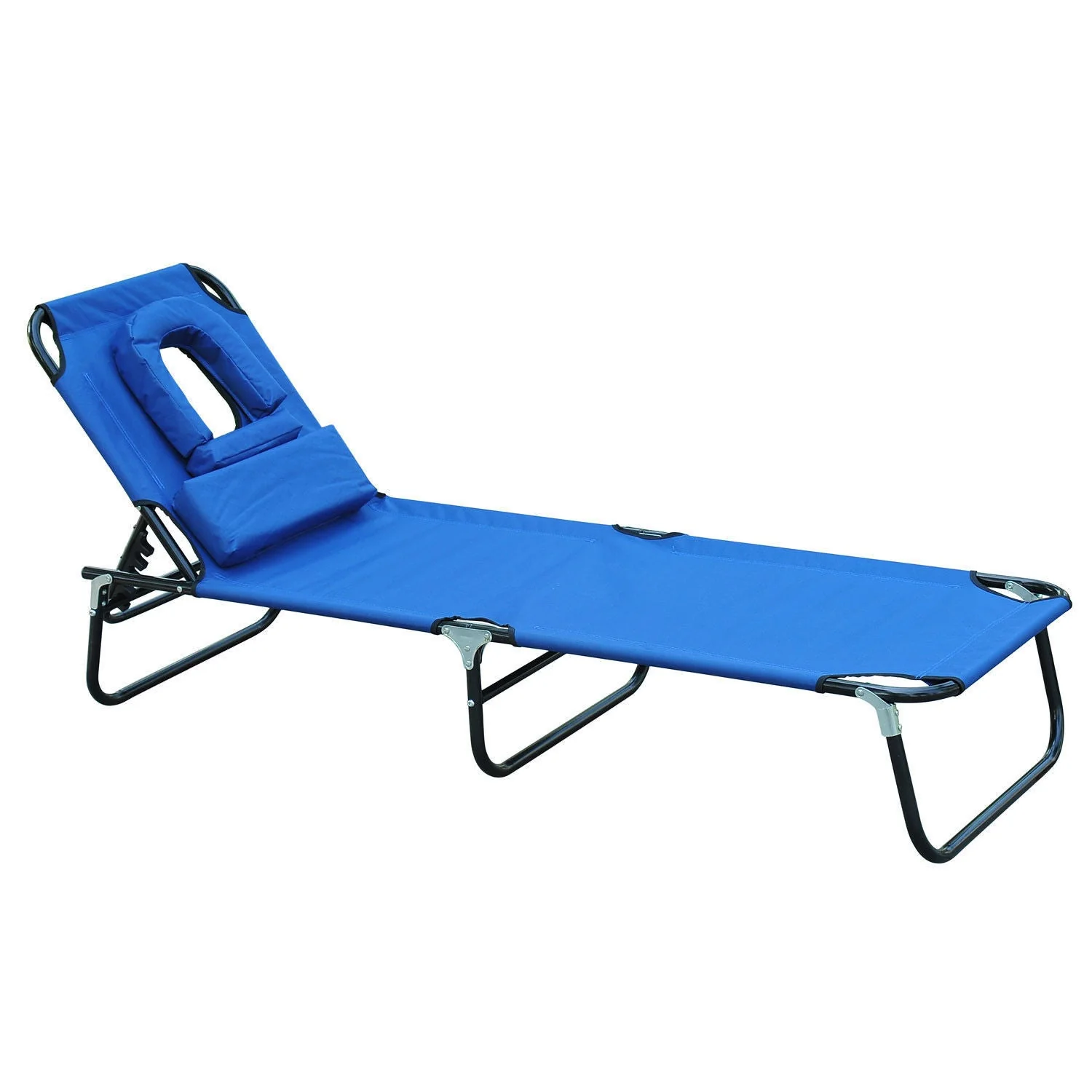 Sun Lounger Tripod with Reading Window, Face Opening, Blue - Image 2