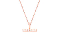 T-Bar Pendant RG Mini Pearls