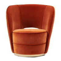 Taylor Lobby Armchair, mohet, orange