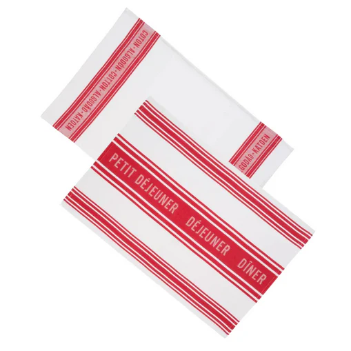 Tea Towels Jacquard Red