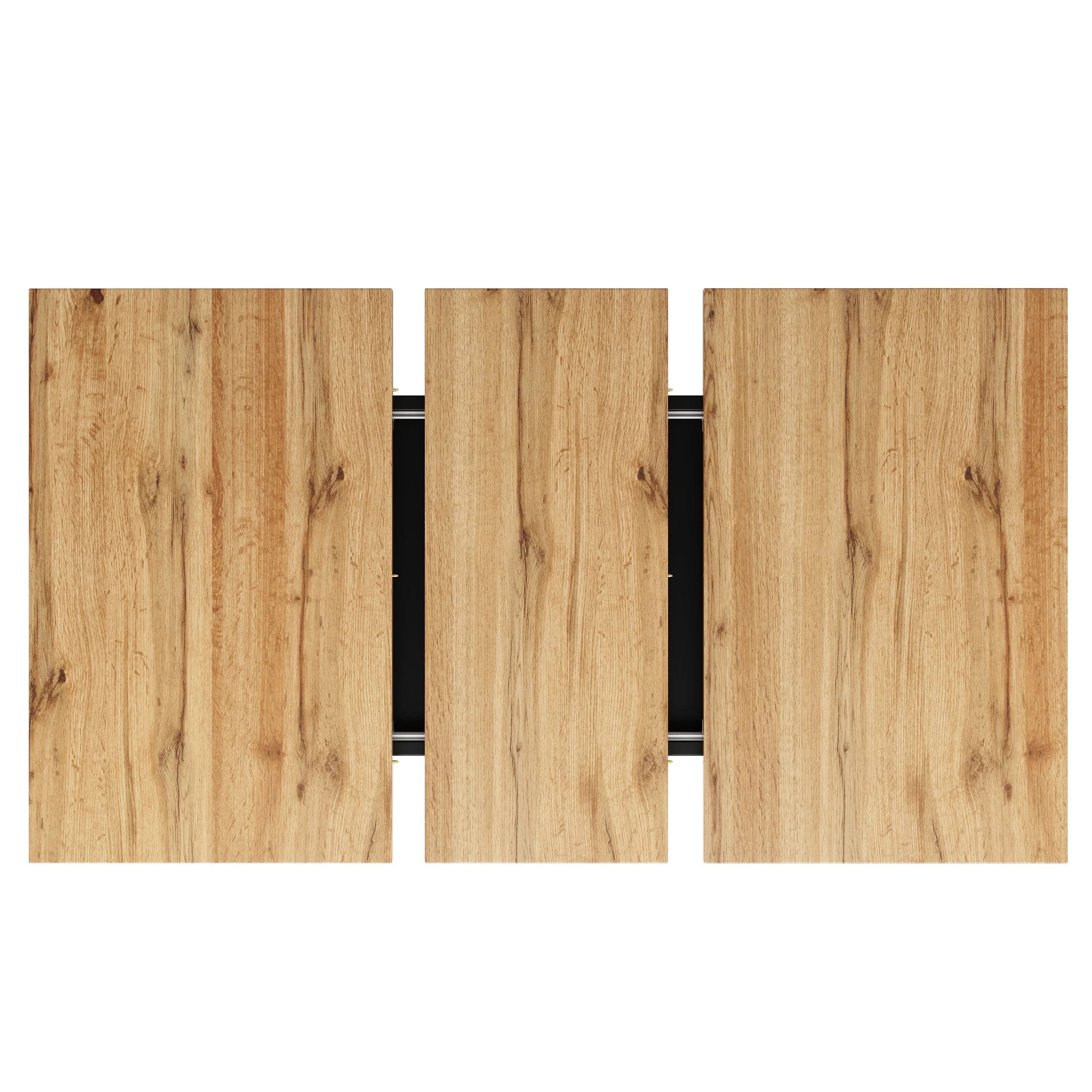 Telescopic Dining Table Extendable 118-157cm - Wood Color - Image 7