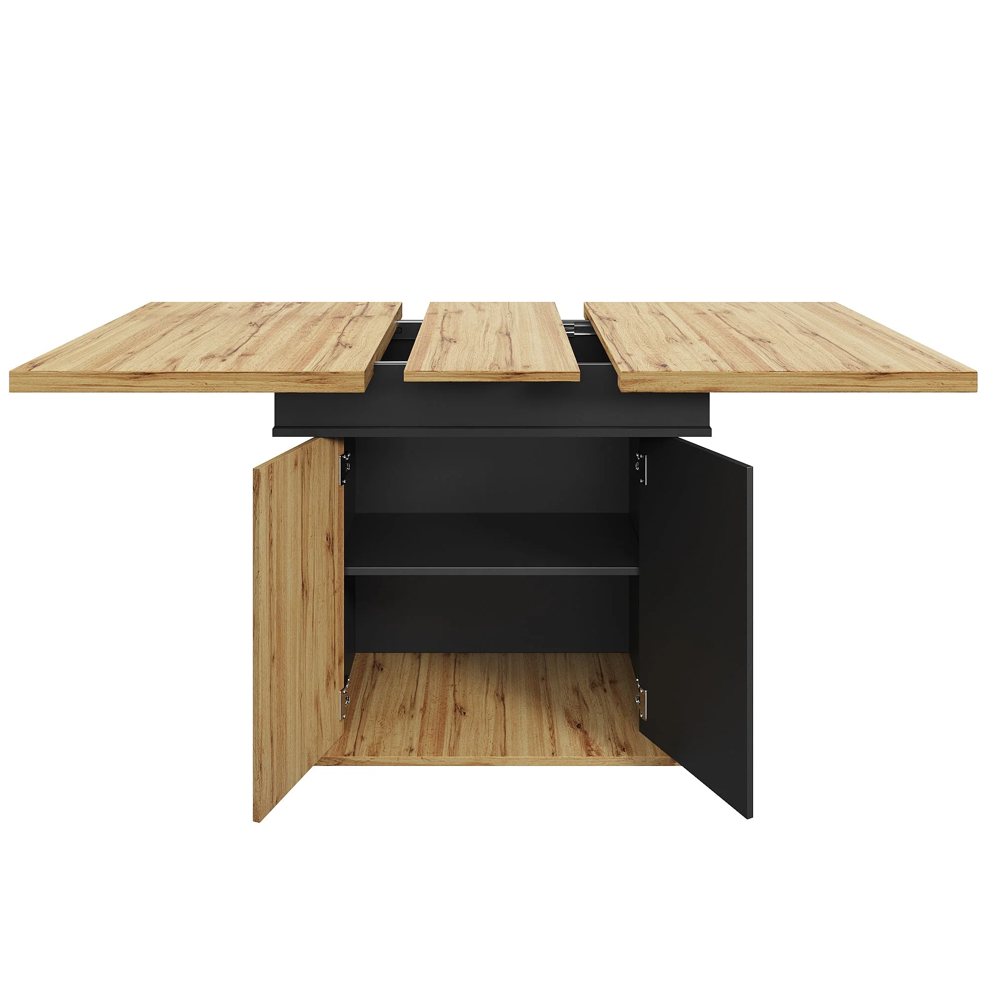 Telescopic Dining Table, Extendable Foldable Space-Saving Table for 4-6 People, Retro Style - Image 9