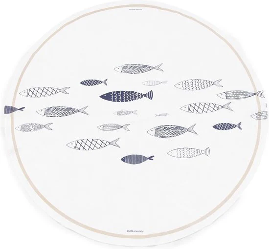 The Seafood Club Table Cloth - 180cm dia