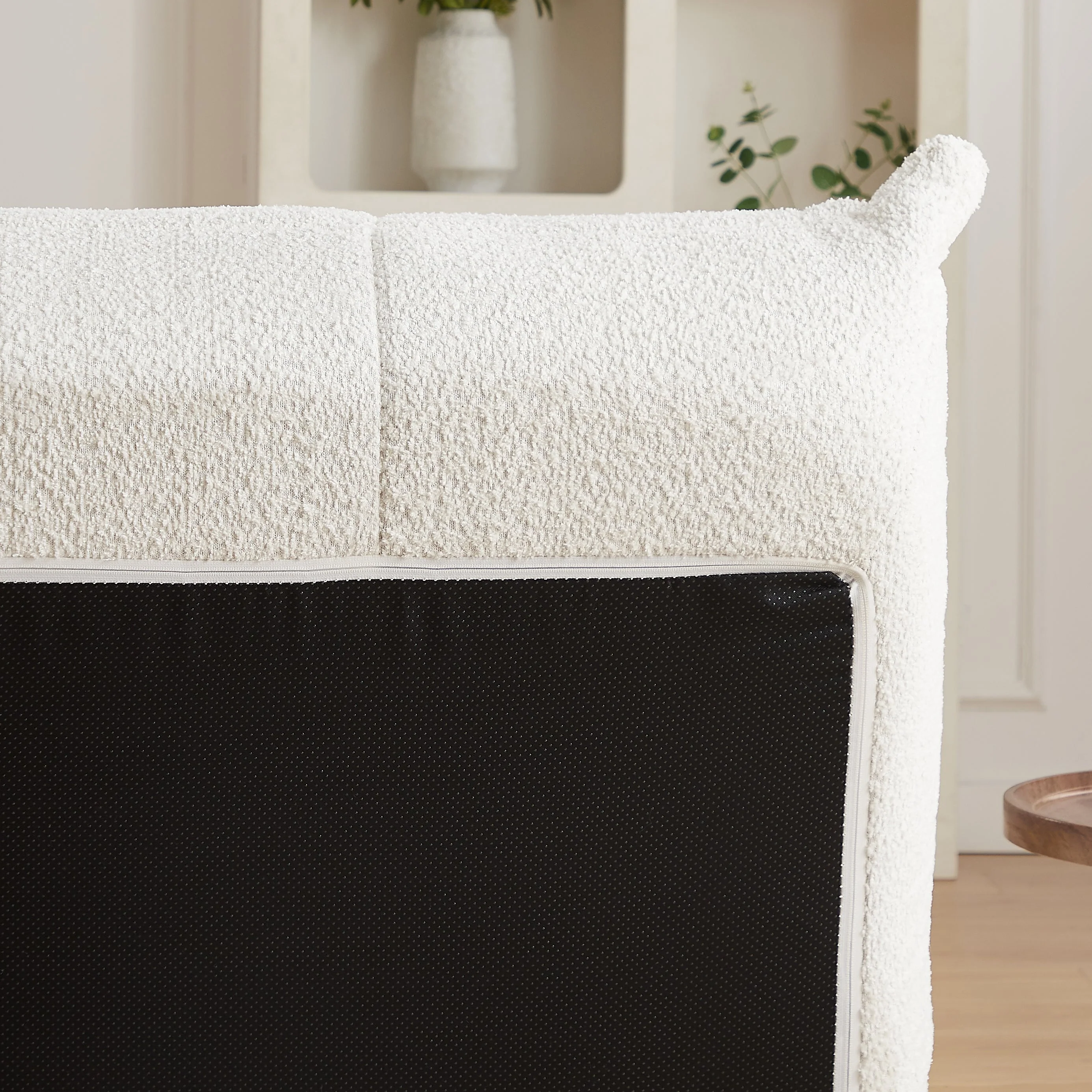 Togo Style Floor Lounge Chair Armless Memory Foam - Chenille - Image 7