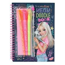 Top Model Neon Doodle Book