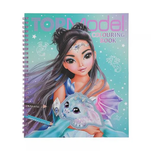 TopModel Colouring Book w/Sequin