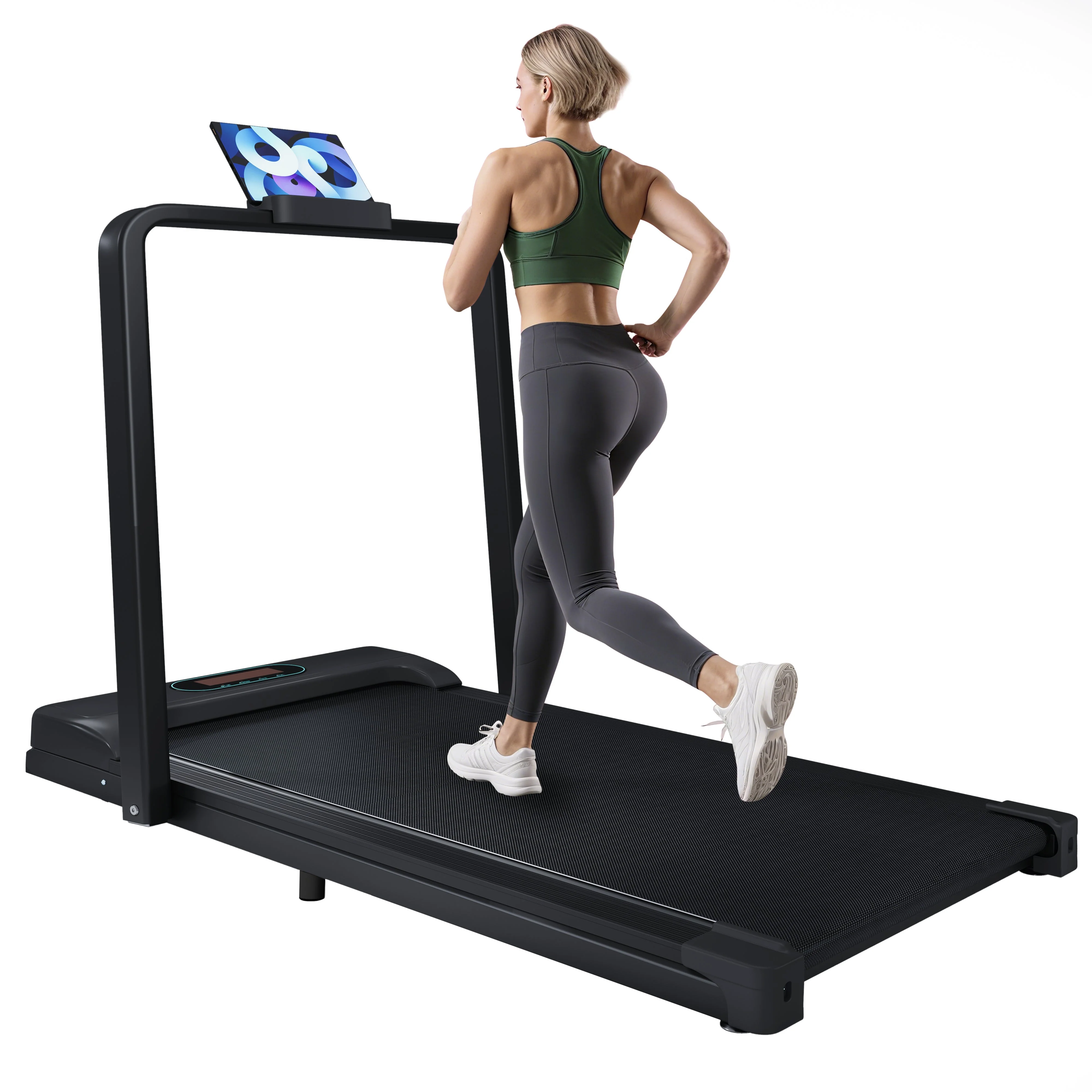 Treadmill, 2-in-1 with Remote Control, LED Display & Bluetooth Speaker, Foldable - Image 2