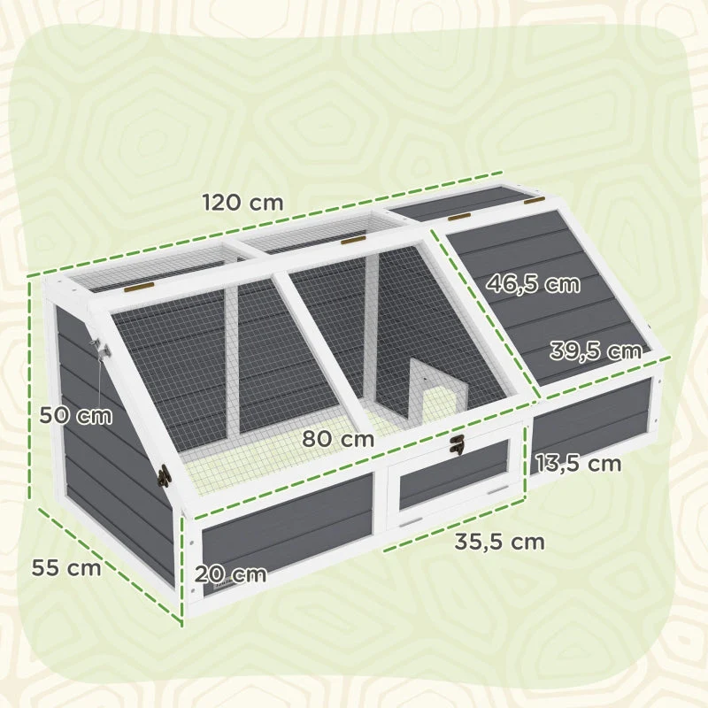 Turtle Box, Bottomless Outdoor Enclosure, Light Gray - Image 3