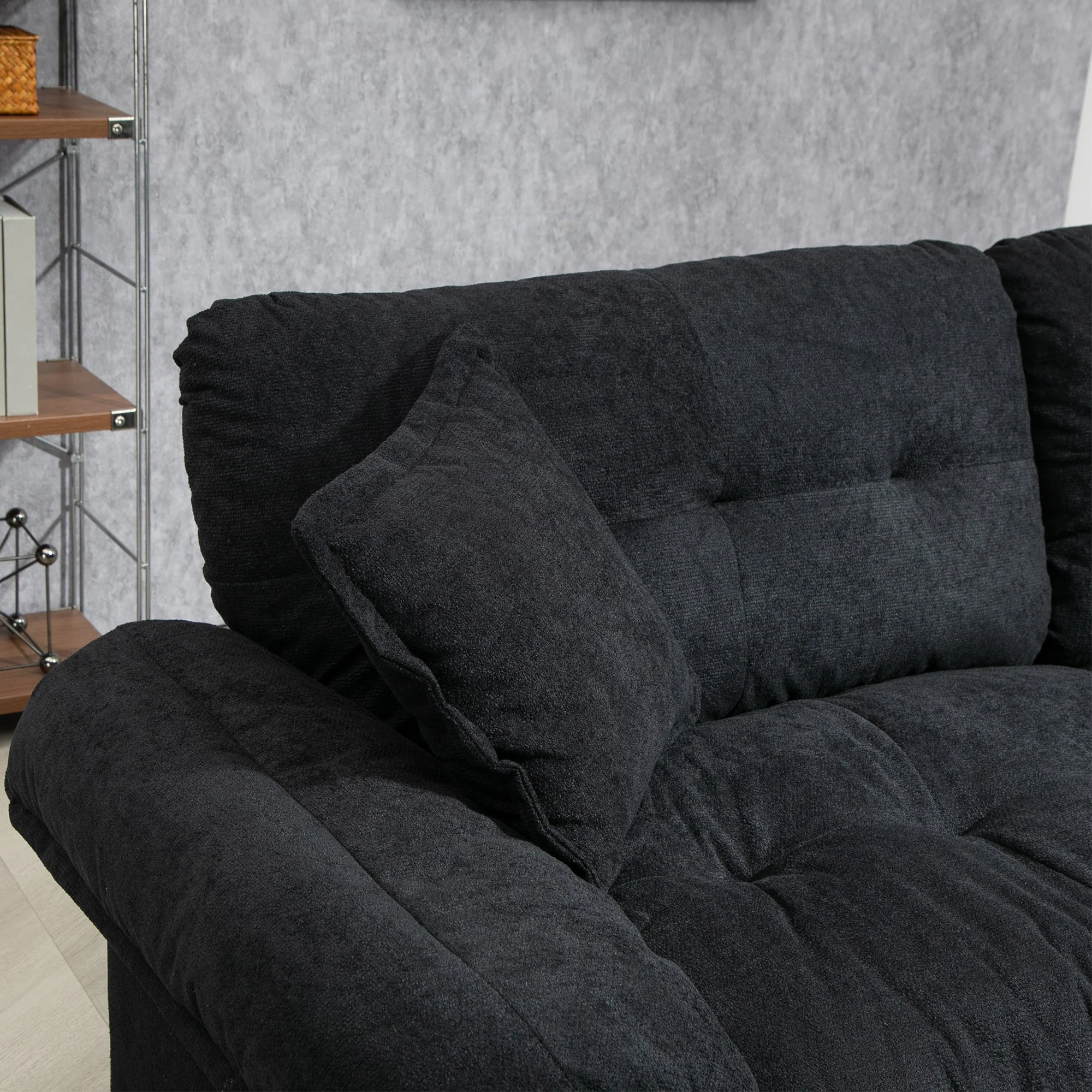 Two-Seater Sofa with Double Layer Cushions and Pocket Springs, 213 cm Chenille - Image 7