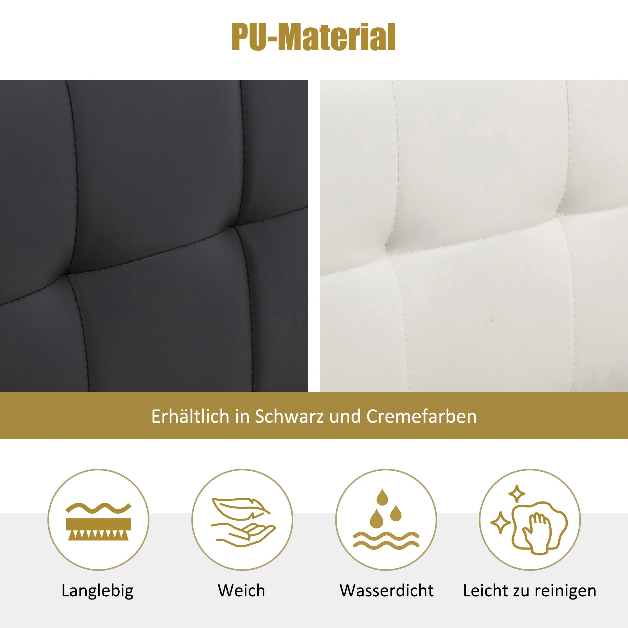 Upholstered Bed 160x200cm Hydraulic Storage Headboard Slatted Base PU - Black - Image 7