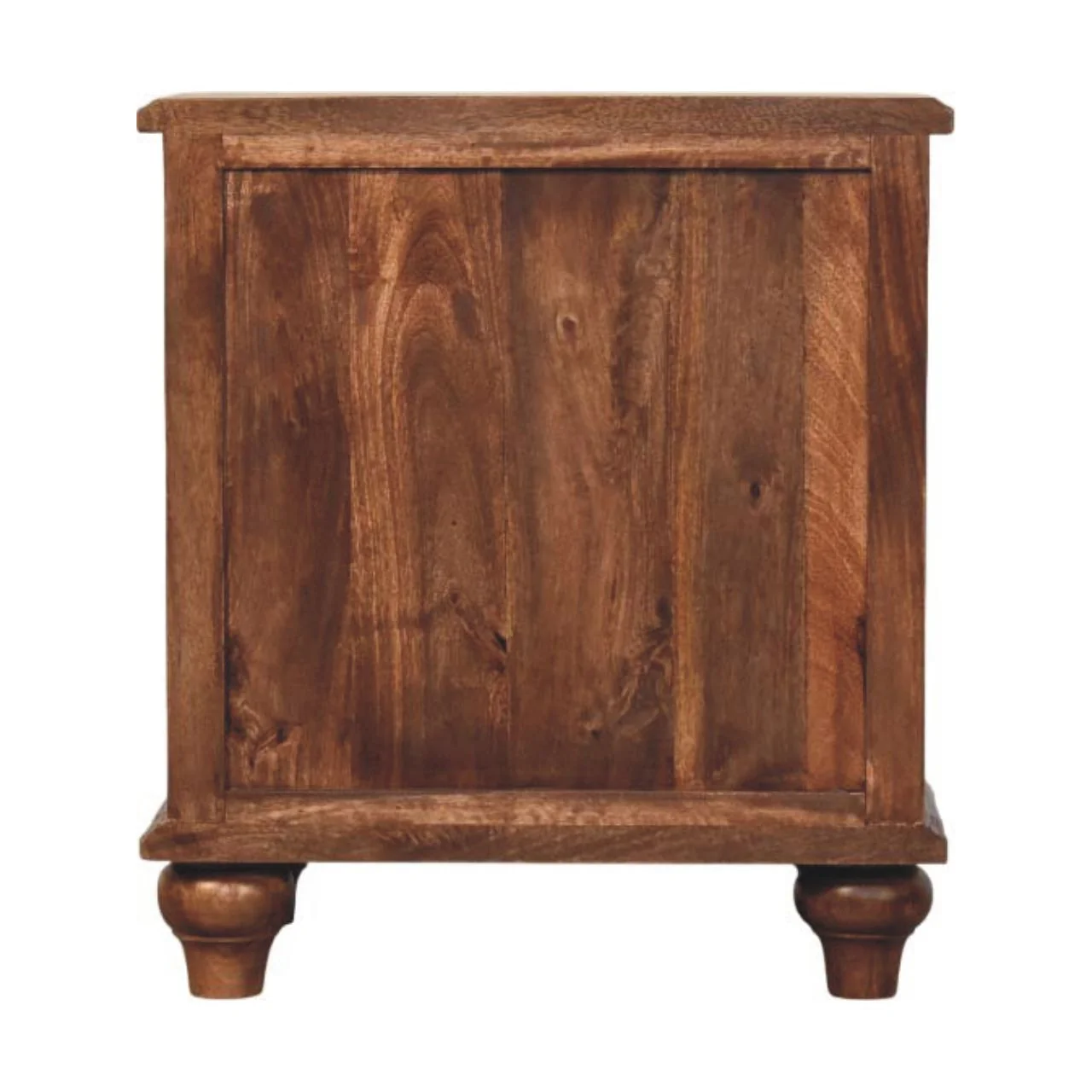 Valencia Bedside with 3 Drawers, Solid Wood Brown - Image 9