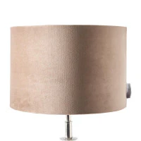 Velvet Cylinder Lampshade sand 20x30