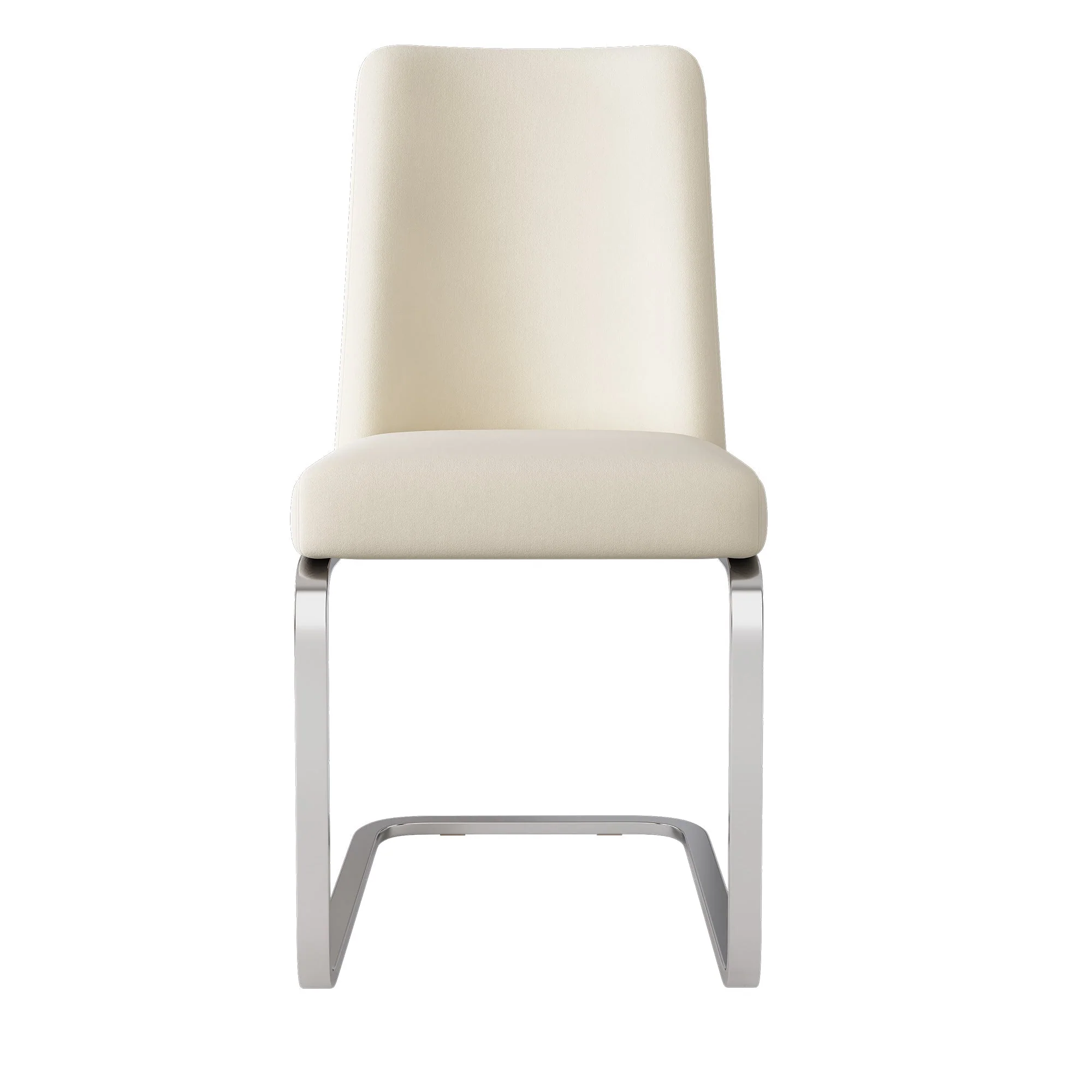 Velvet Dining Chair Set of 6, Diamond Back Design with Silver Metal Legs, Beige Velvet - Image 9