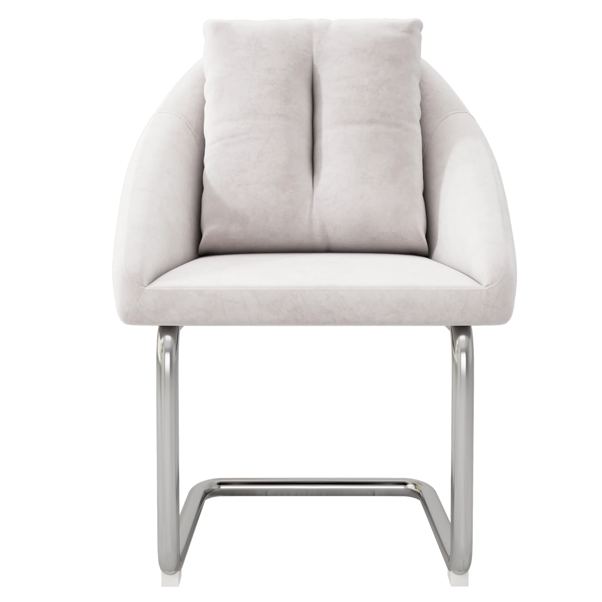 Velvet Dining Chairs, Set of 2 with Cushions, Curved Legs, Beige - Image 8