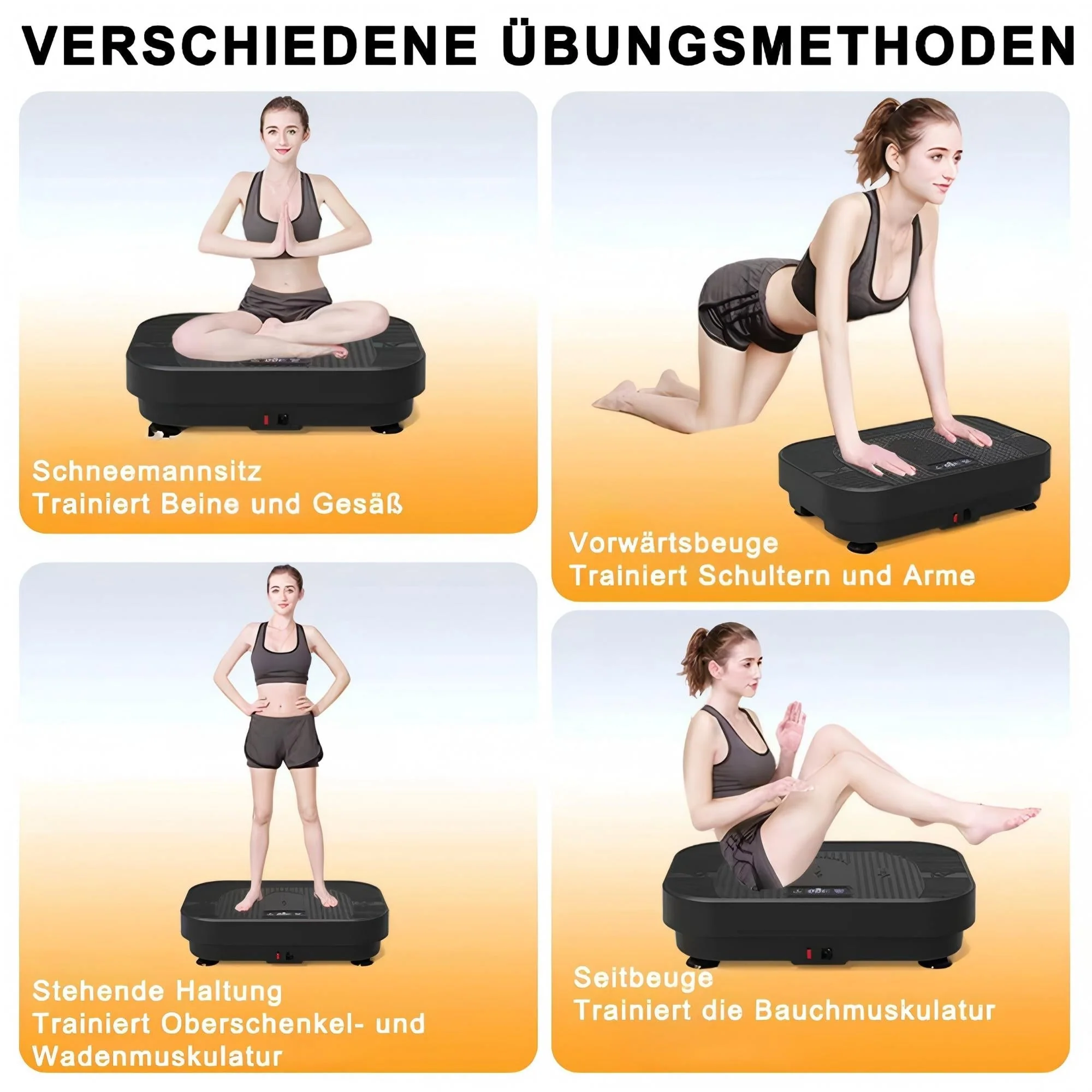 Vibration Plate Full Body Workout Fitness Platform with BT Music, Home Gym Device - Image 7