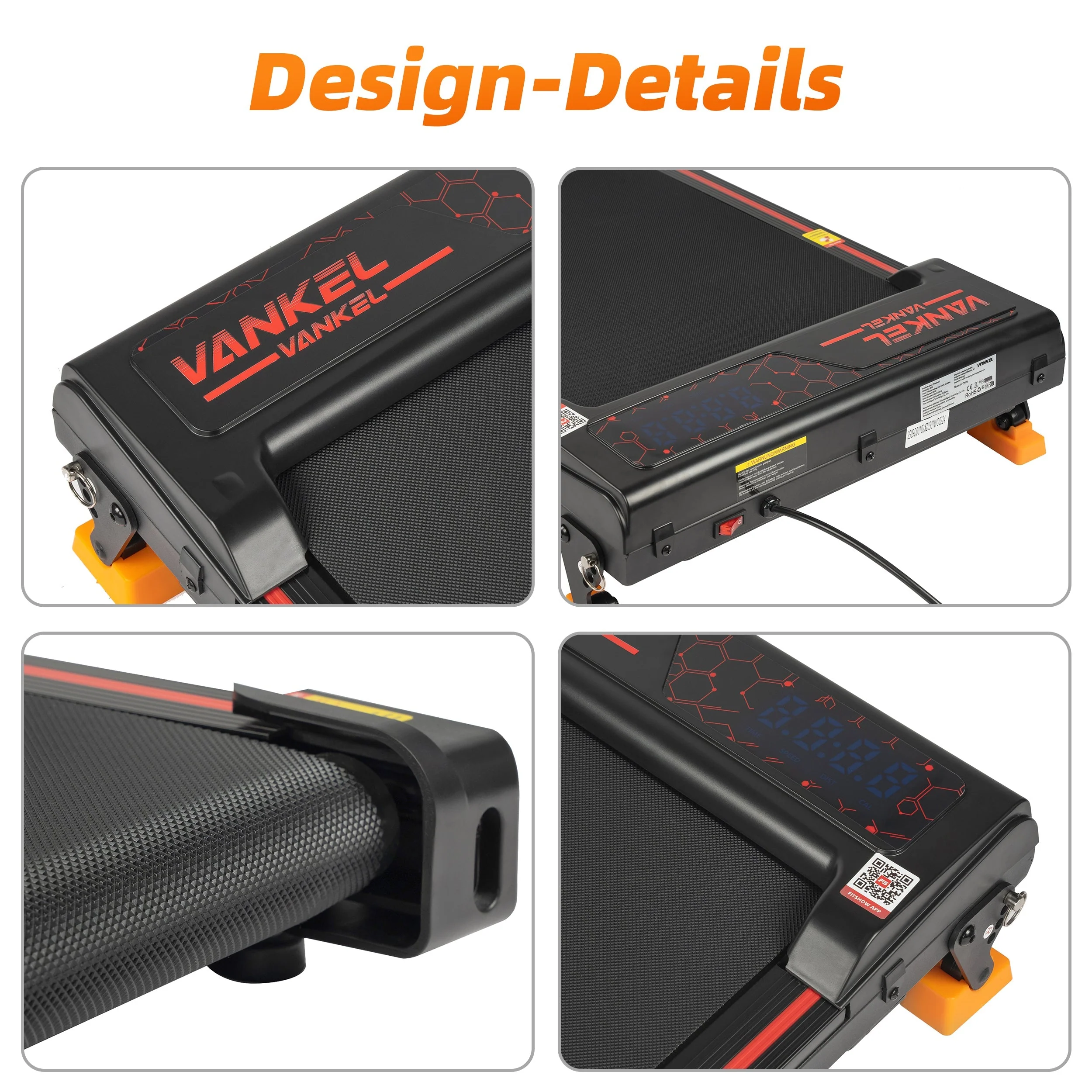 Walking Pad Treadmill, 1-6 km/h Electric 2-in-1 with App and LED Display, Incline Adjustment - Image 10