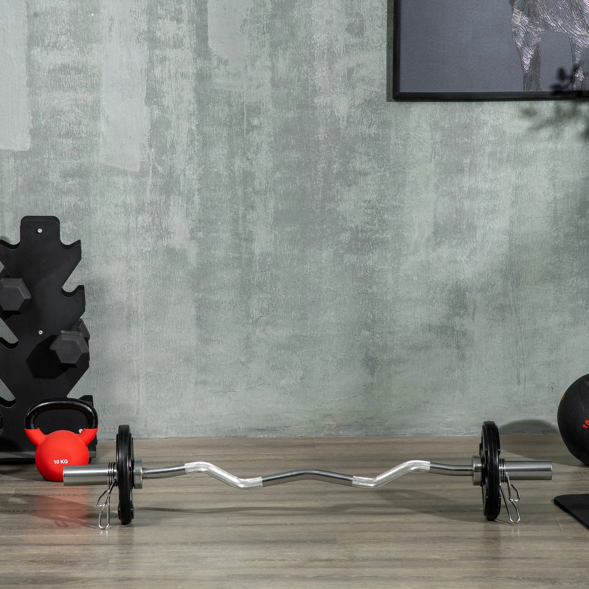 Weight Plates Tri-Grip 2x5KG, floor-friendly, three handles, Rubberized - Image 8