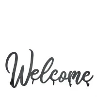 Welcome Coat Rack black