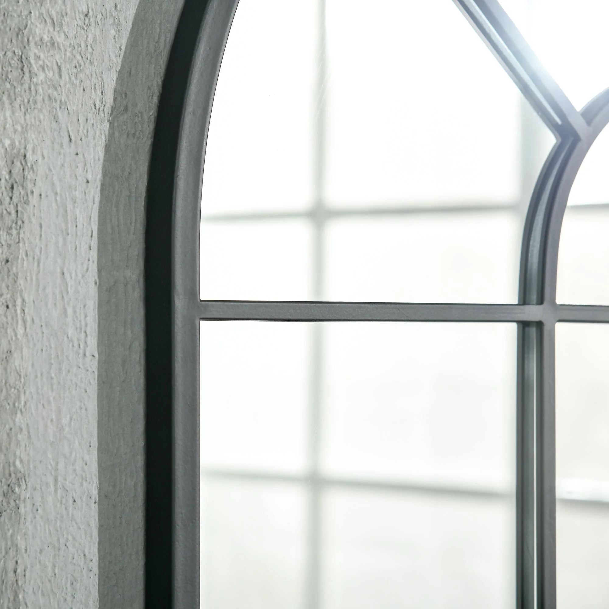 Window Mirror, Metal Frame, Black - Image 7