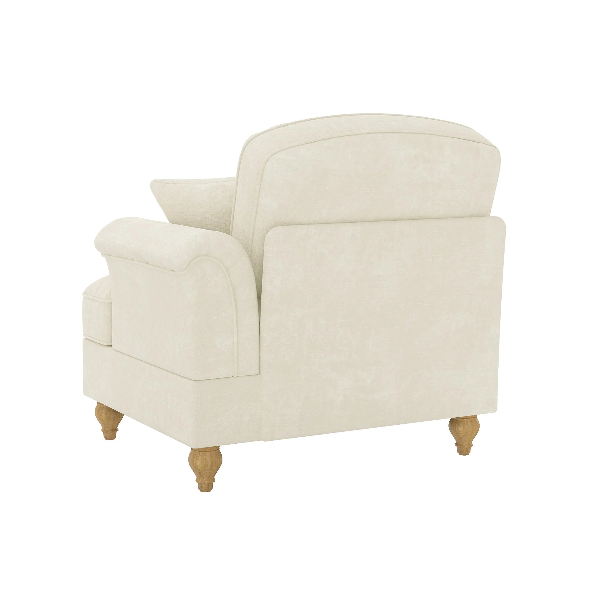 Windsor Sofa RSF with 1 Cushion Chenille White - Image 5