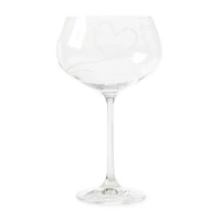 With Love Red Wine Glass