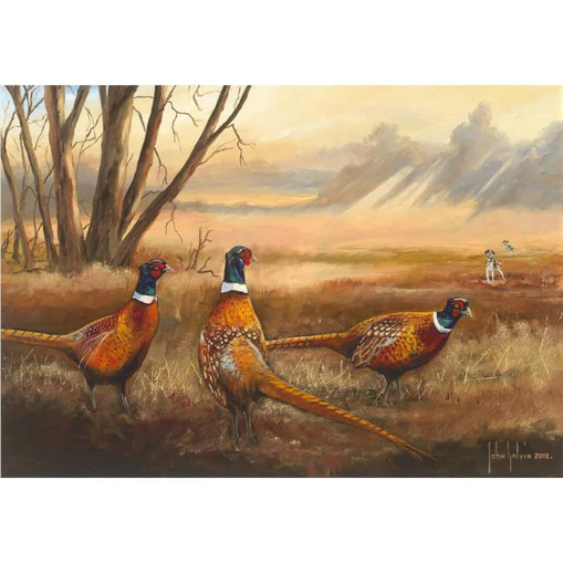 Woodland Pheasants (33x28cm)
