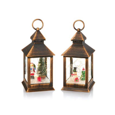 Xmas Scene Lantern  24cm