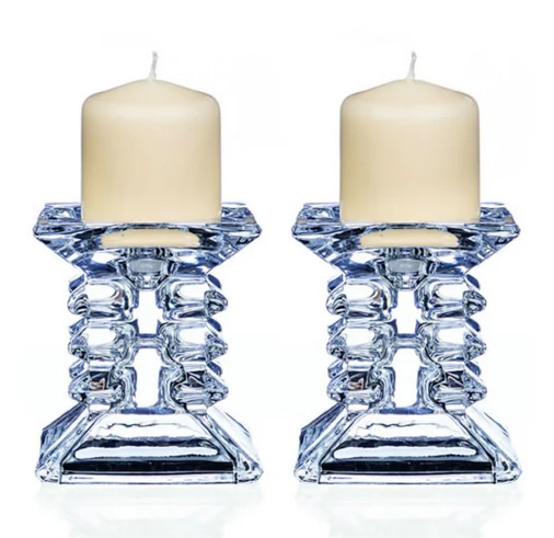 Ziggy Pillar Candleholder Pair