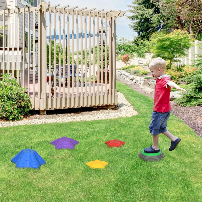 ZONEKIZ stacking toy, non-slip river stones, balance game, up to 80 kg