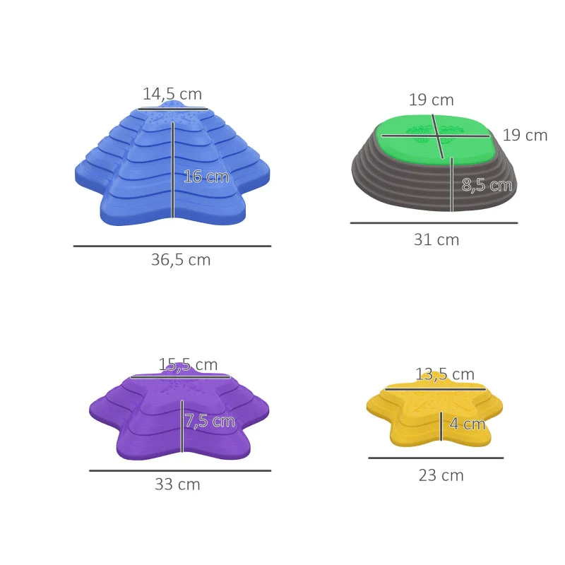ZONEKIZ stacking toy, non-slip river stones, balance game, up to 80 kg - Image 3